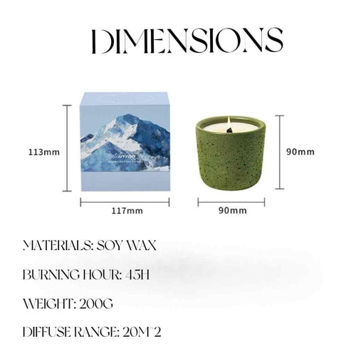 Wood Wick Soy Wax Scented Candle - Breath Of Nature Scented - Iceland